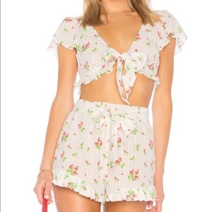 majorelle strawberry tie top